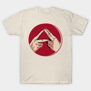 alt J triangle delta hands T-Shirt